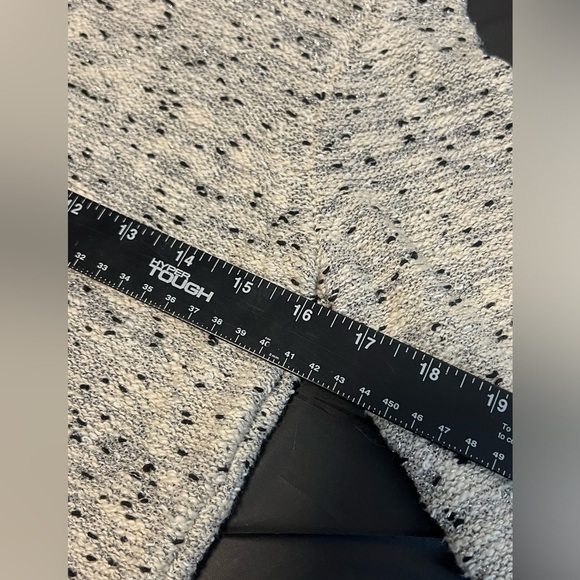 NWT small heathered Gray crochet knit cotton blend sweater sweatshirt oversized - Picture 5 of 6